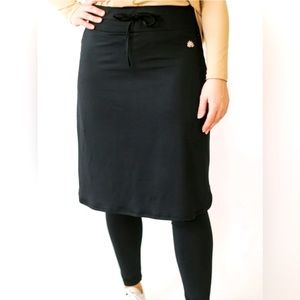 Elegant Black Pencil Skirt with Bow Detail